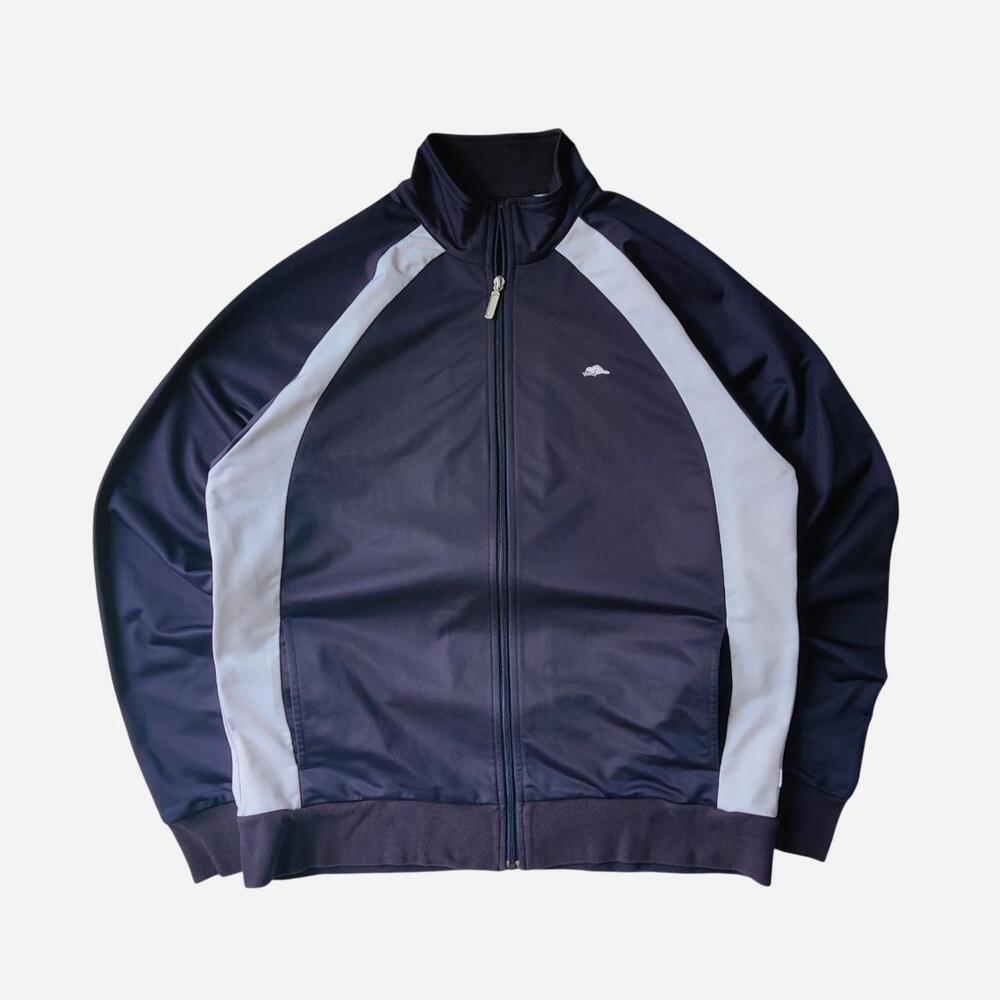 Roots 73 Athletics Navy Blue & Gray Colorblock Track Jacket